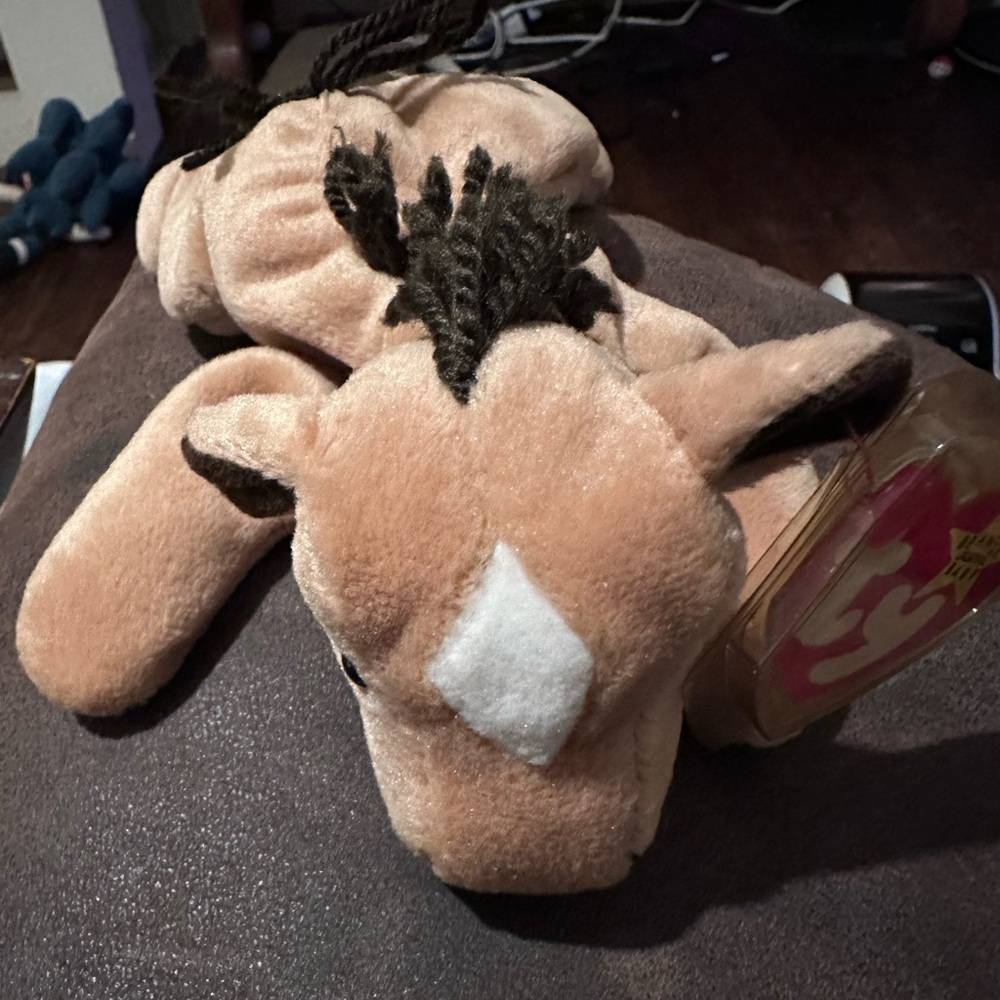 TY- Beanie Baby Derby the Horse with yarn as hair!